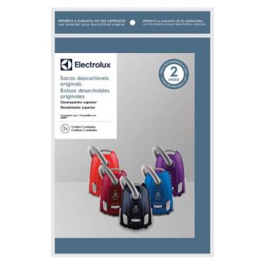 Imagem de Kit Saco Descartável p/Aspirador Berry C/3 unid Electrolux