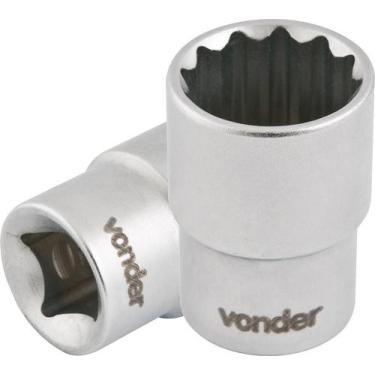 Imagem de Soquete estriado enc 1/2" 20mm curto vanád. Vonder
