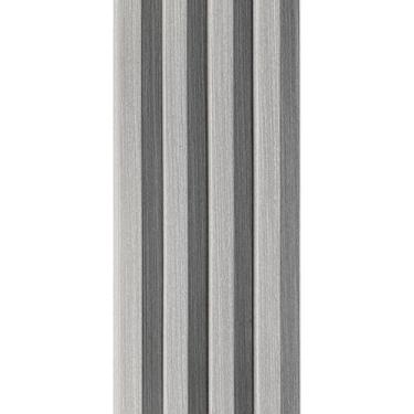 Imagem de Painel Ripado WPC Interno Wave Cor: Cinza Médio Kit 5 Un - 2,90m x 14c