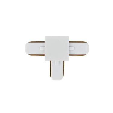 Imagem de Conector Emenda Tipo T Trilho Eletrificado Bivolt Branco - PIX