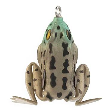 Imagem de LUNKERHUNT Isca de sapo de bolso para pesca de robalo | Isca de pesca Topwater de 4,5 cm | Anzóis sem ervas daninhas, corpo oco macio, isca de pesca para truta, lúcio em água salgada e água doce