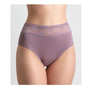 Imagem de Kit com 3 Calcinhas Absorvente Menstrual Reutilizável Renda Lucitex, S