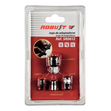 Imagem de Jogo de Adaptadores para Soquetes e Bits 4 Peças - Robust 060330