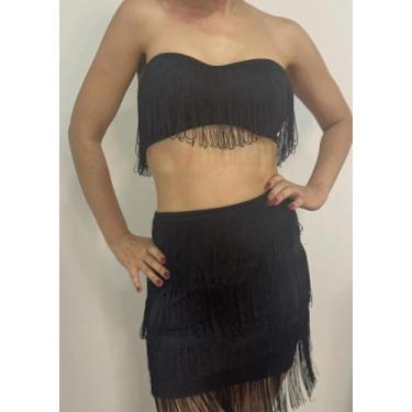 Imagem de Conjunto Top E Saia Franjas Borla, Festas, Eventos, Shows, Aniversario