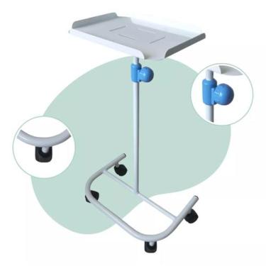 Imagem de Carrinho Auxiliar Em Aço Com Bandeja Para Vapor O2 - Vital Scheffer