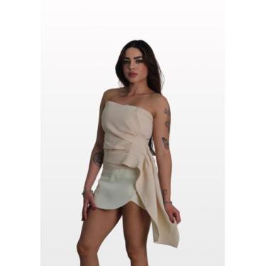 Imagem de Blusa sem alça Cauda Lateral - intensy Boutique, Creme, M
