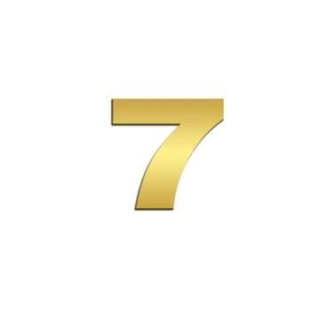 Imagem de Número 7 Potência Para NTG Inox Dourado - Venka