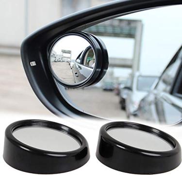 Imagem de Xotic Tech 2 pacotes de espelhos automotivos para ponto cego, pequeno, redondo, convexo, ajustável, rotação de 360°, ângulo amplo para visão traseira do carro para todos os veículos universais, design de adesivo
