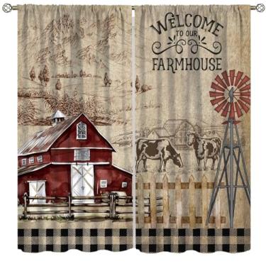 Imagem de Cortina de cozinha de fazenda, cabine rústica, cabana, tronco, fazenda, campo fresco, retrô, textura de madeira, animais para quarto, café, sala de jantar, escritório, sala de estar, cozinha, conjunto
