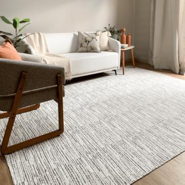 Imagem de Tapete Sala Quarto Grande Mesclado 3,00 x 2,50m Antiderrapante Lavável Cru Caramelo Artesanal de Tear Rústico Natural Minimalista Decorativo Elegante