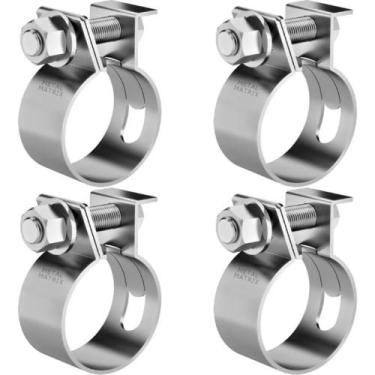 Imagem de 4 ABRACADEIRA MANGOTE 35 A 40mm AÇO REFORCADO 1 POLEGADA LARGA - BELEN