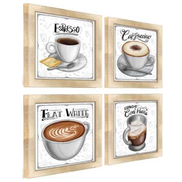 Imagem de Quadro Decorativo Café Expresso Padaria Cozinha 12x12cm 2 - SHD  Solei