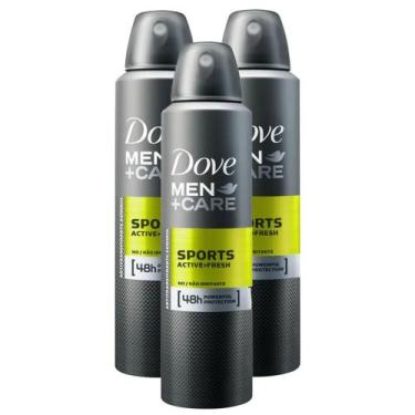 Imagem de Kit 3 Desodorante Dove Men + Care Sports Active+Fresh Aerosol Antitran