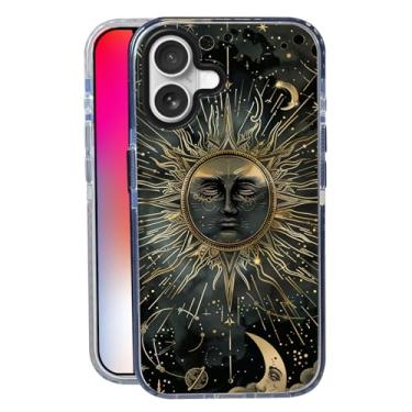 Imagem de Capa Stars Moon para iPhone 16, compatível com MagSafe, capa fosca macia e fina à prova de choque, antiimpressões digitais, antiamarelamento, antiarranhões, capa de telefone magnética para Apple,