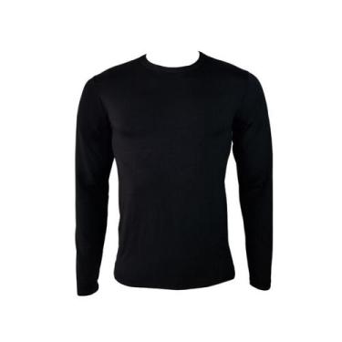 Imagem de Camisa térmica segunda pele proteção frio blusa masculina manga longa 