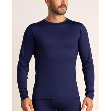 Imagem de Camisa térmica segunda pele proteção frio blusa masculina manga longa 