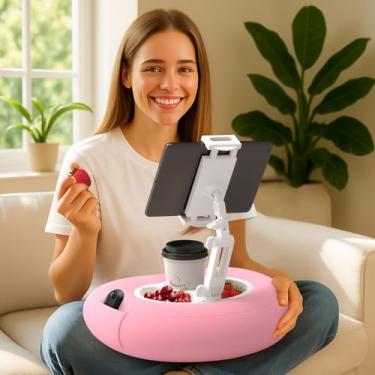 Imagem de Suporte de travesseiro para tablet Kindle iPad compatível com telefone/tablet de 4,7 a 10 polegadas, iPad, iPhone, Samsung, Google, Kindle para cama, leitura saudável, ferramenta mágica de pessoas