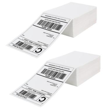 Imagem de Etiquetas de envio DGBDPACK Fanfold Direct Thermal 4x6" 600 etiquetas