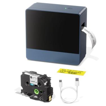 Imagem de Máquina de fazer etiquetas de 2,5 cm com fita, etiquetadora Bluetooth de 24 mm, recarregável, impressora de transferência térmica sem fio, à prova d'água, 9 mm a 24 mm, corte automático, P780BT para