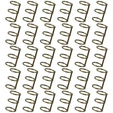 Imagem de Koqye 30 anéis de fichário de metal, anéis de livro de folhas soltas de 20 mm de diâmetro interno, clipe articulado de 3 anéis para cadernos, agendas, álbuns de fotos, diários (Bronze)