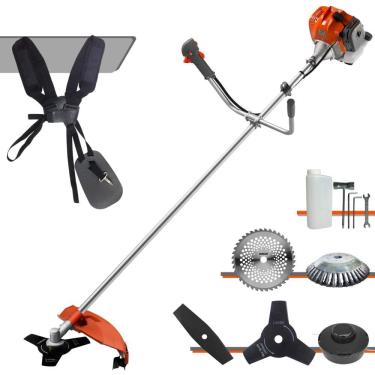 Imagem de Roçadeira Robusta Tekna RL430ACN-TK À Gasolina 43cc 9.000rpm 1,7HP Com Kit 3 Lâminas de Corte, Carretel de Nylon e Escova de Aço Circular 38 Cerdas