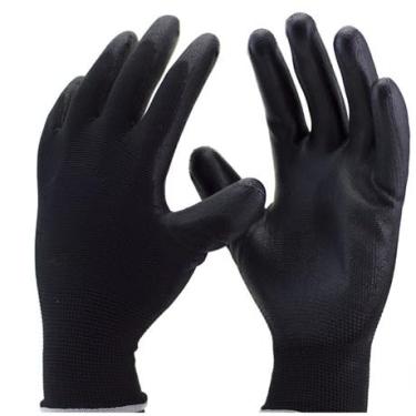 Imagem de Kit 12 Luva Super Safety Multitato Banho Poliuretano Luva PU Mecânico Obras-Conscious Brazilian Workers & Homeowners(GG)