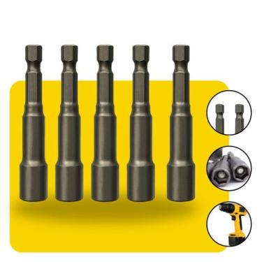 Imagem de Jogo de Soquete Magnetico Canhao 5 Peças 65mm Parafusadeira Bomvink Pr