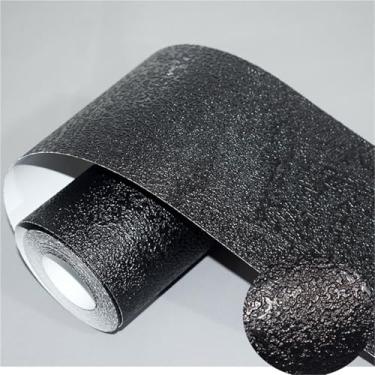 Imagem de GQQGSHOP Borda de papel de parede autoadesiva de 10 metros, fita de reparo de acabamento de borda de PVC, acabamentos de moldagem de rodapé, para banheiro, sala de estar, cozinha (lama de diatomácea