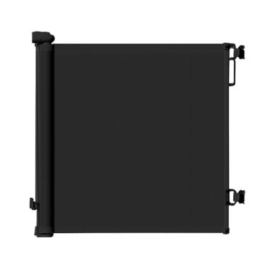 Imagem de Portão para bebê retrátil com malha crianças e animais de estimação em ambientes internos portas escadas corredores Operação uma mão trava design econ