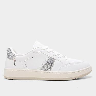 Imagem de Tênis Vizzano Feminino, Branco, Prata, 38