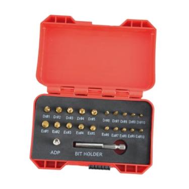 Imagem de Generic Conjunto de 22 extratores de parafusos danificados em aço rápido multifuncional para remover porcas e parafusos quebrados com eficiência, incluindo