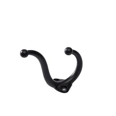 Imagem de Kit 100 Ganchos Cabides Duplos Preto - Telis Ferragens