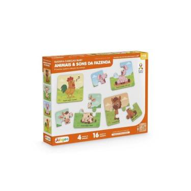 Imagem de Quebra Cabeça Animais & Sons da Fazenda - Junges