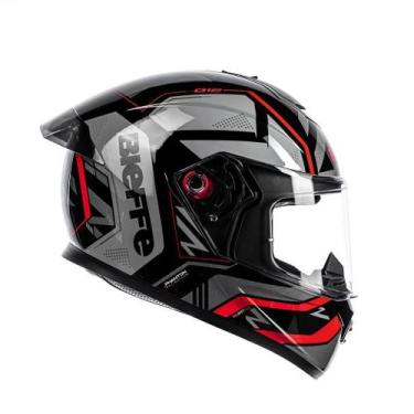 Imagem de Capacete Moto Bieffe B12 Phanton Feminino Masculino, Preto Brilhante e