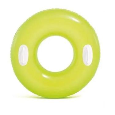 Imagem de Boia neon redonda intex, Verde fluorescente