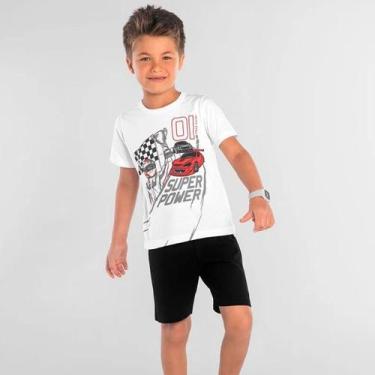Imagem de Conjunto Infantil Menino Roupa Bermuda Short Camiseta Verão - Rovitex 