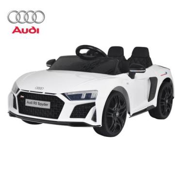 Imagem de Mini Carro Elétrico Audi R8 Spyder 12V - Importway, Branco