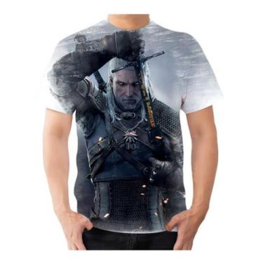 Imagem de Camisa Camiseta Série Jogo The Witcher Geralt Personagem2 - Estilo Kra