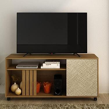 Imagem de Rack para Tv até 42 Polegadas 1 Porta R1481 136cm Tecno Mobili Natural/palha