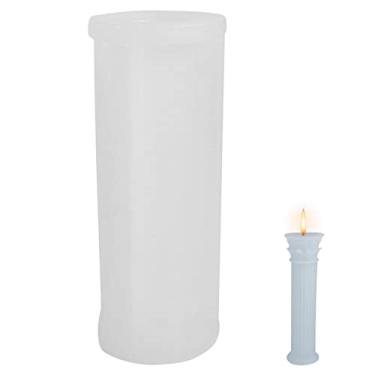 Imagem de vela silicone para coluna romana com 10 peças | para fondant silicone coluna romana antiga, silicone para pilar romano para fabricação velas, sabão, resina, joias, artesanato, decoração artística Zekkle