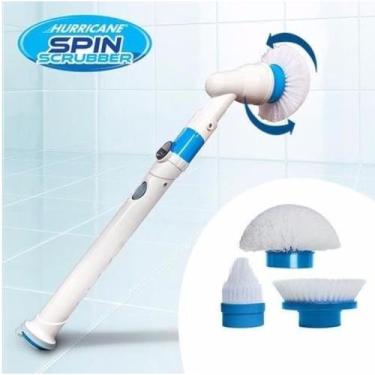 Imagem de Escova Elétrica De Limpeza Recarregavel Bivolt 110v 220v Spin 3 em 1 (