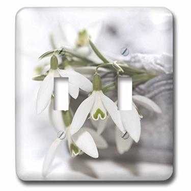Imagem de 3dRose Lsp_253371_2 Snowdrops Spring Flowers in a Silver Bowl Toggle Switch