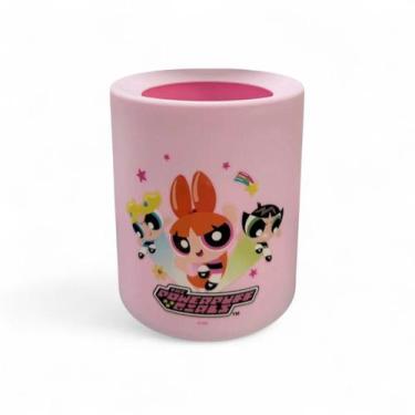 Imagem de Lixeira De Mesa Meninas Superpoderosas Rosa Original Miniso