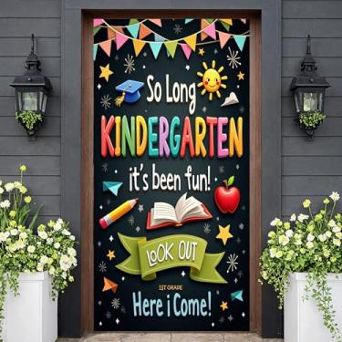 Imagem de Jardim de infância graduação pré-escola realização jardim de infância pré-escola formatura sucesso Kinder celebração banner sucesso decoração estrela decoração para sala de aula evento escolar