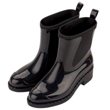 Imagem de Bota Feminina Galocha Impermeável Conforto Pratico Zaxy Wide