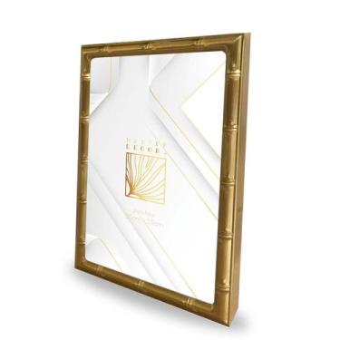 Imagem de Porta-Retrato Moderno 13x18cm Com Bordas Elegante - RIO MASTER, Dourad
