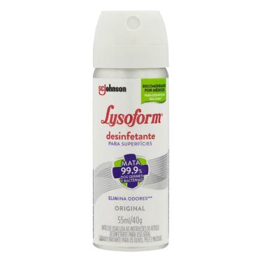 Imagem de Desinfetante Aerossol Superfícies para Uso Geral Original Lysoform Frasco 55ml