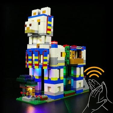 Imagem de BrickBling Lighting Kit Only Compatible with Lego 21188 Llama Village Set, Voice Control Version Lights, Not Come with Model