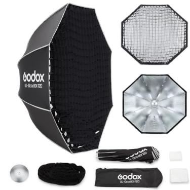 Imagem de Godox Softbox GODOX 120 cm/47 pol. Guarda-chuva octogonal Softbox, suporte Bowens com difusores frontais e internos removíveis/aderência/placa difusora para fotografia, transmissão ao vivo, retrato de