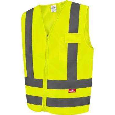 Imagem de Colete Segurança Tipo Blusão Refletivo Com 1 Bolso Amarelo